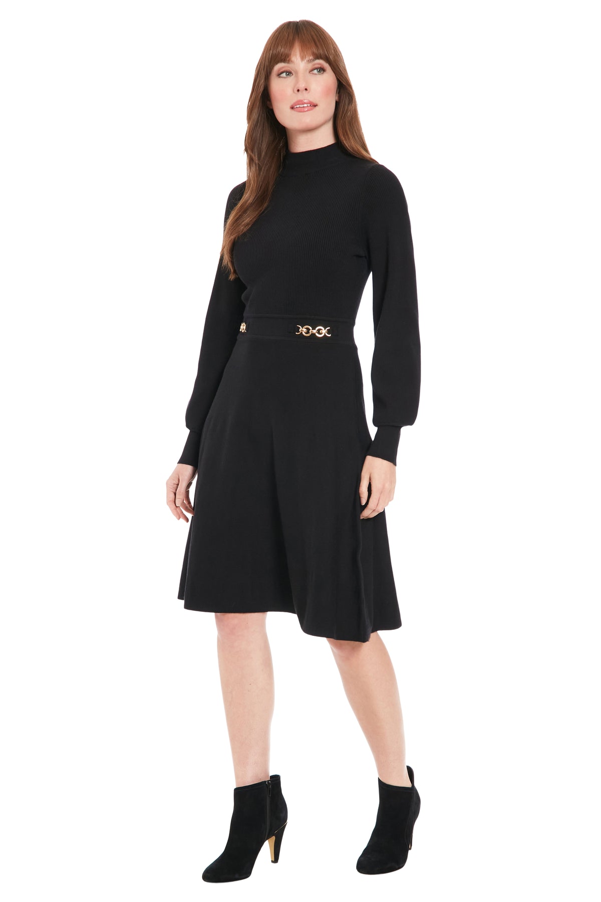 Sweater Dress Black  - Maggy London