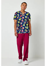 Top estampado con cuello en V "Check Yeah" para hombre
