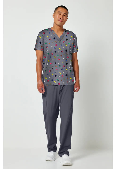 Men's Print V-Neck Top Iconic Friendship
