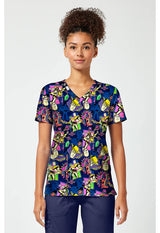 Estampado Cuello V Pijama Sanitario Cómic