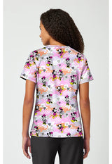Print V-Neck Scrub Top Friend Frolic