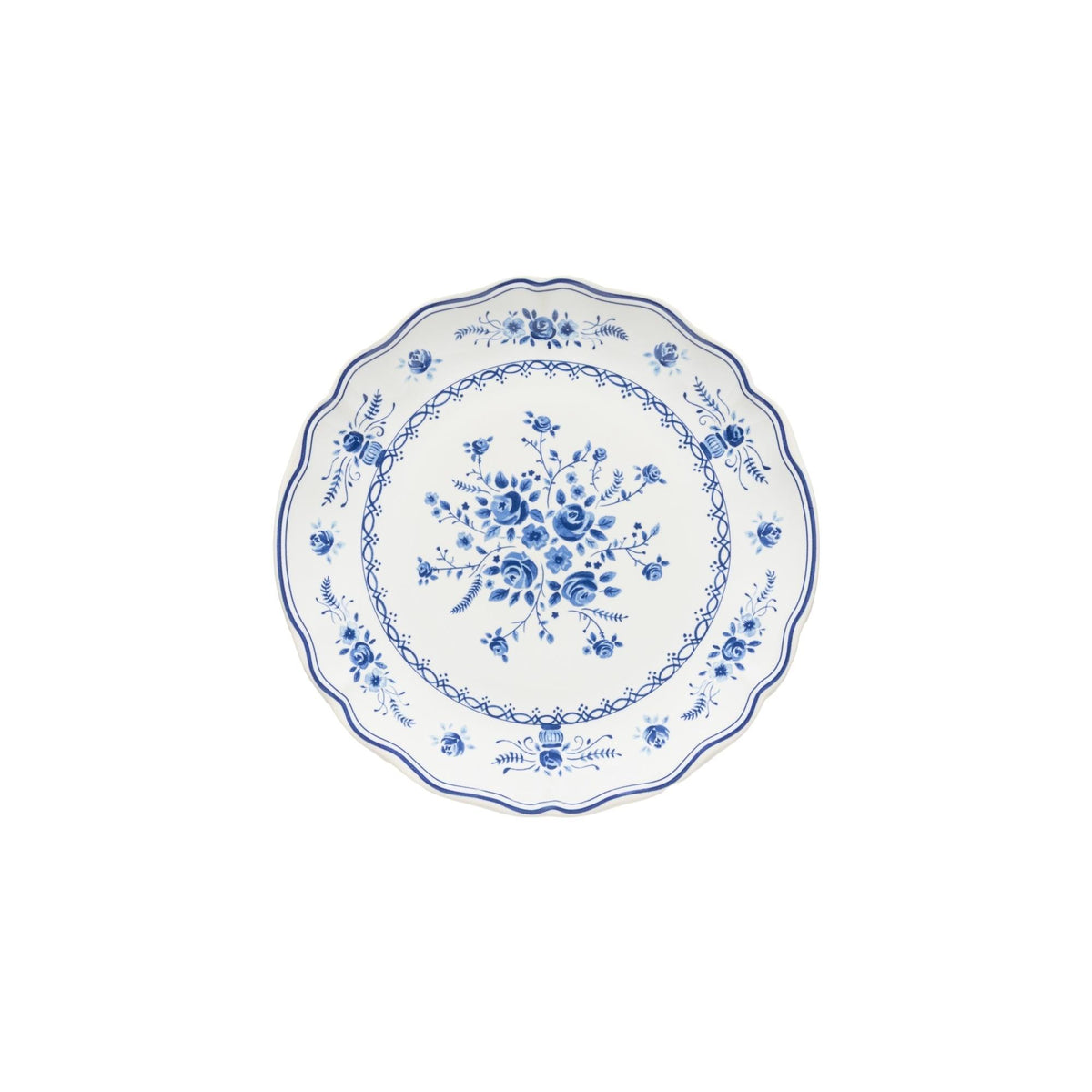 Plato para ensalada/postre de 20 cm, Vila blanco-azul