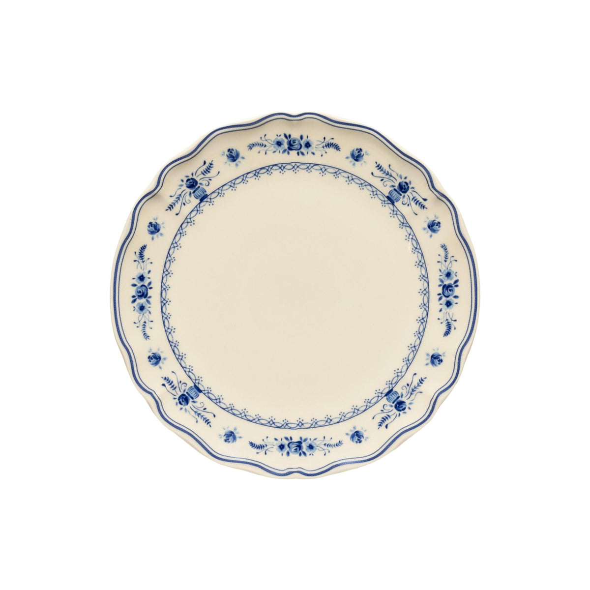 Platos Llanos, Vila Beige-Azul 28cm