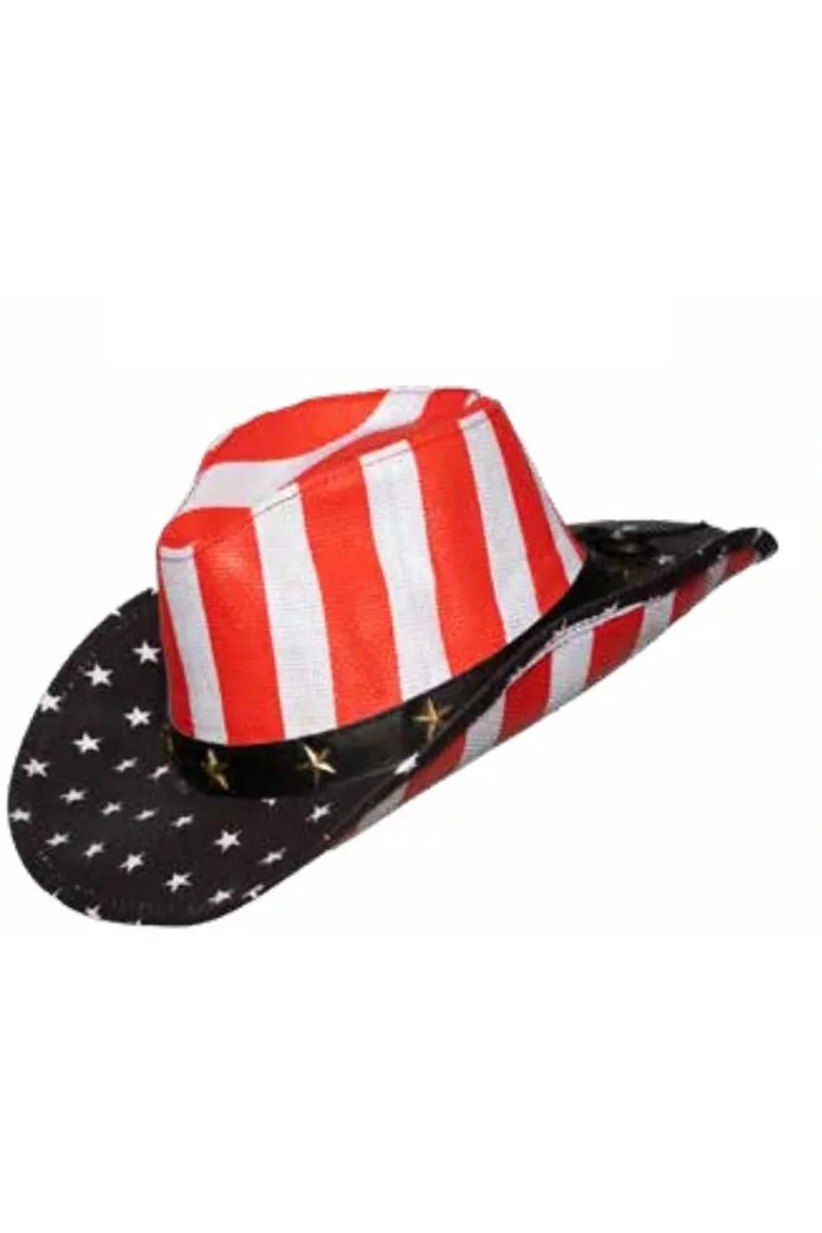 Sombrero vaquero con bandera de Estados Unidos