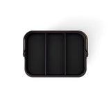 Cesto apilable grande Bellwood Negro/Nogal
