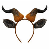 Foam Bull Horns Headband with Ears