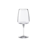 Copa de vino tinto / agua de 16 oz, transparente con diseño de vid