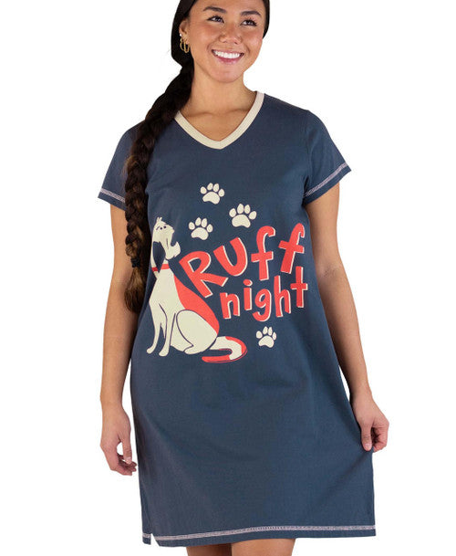 Ruff Night Vneck Nightshirt