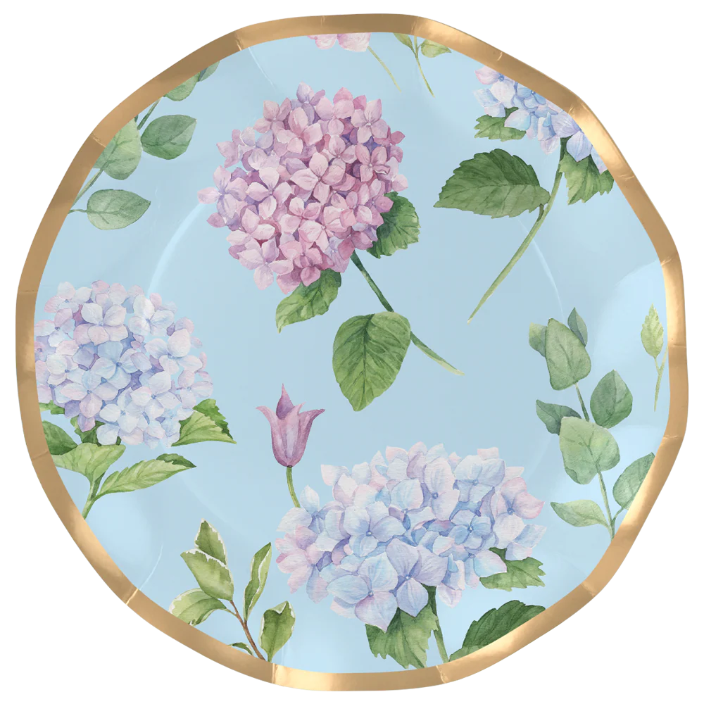 Hortensias Plato Llano Ondulado de 10"