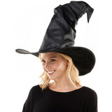 Sombrero de Bruja Negro Retorcido