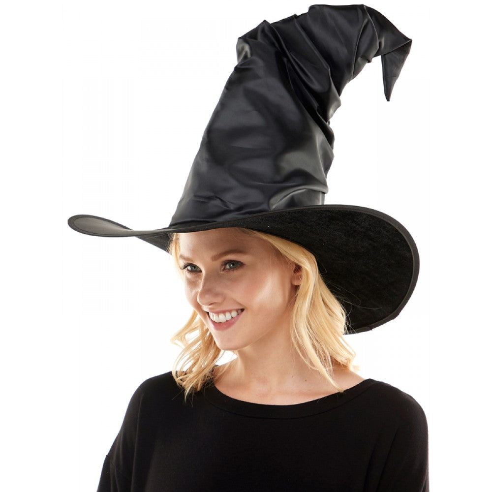 Sombrero de Bruja Negro Retorcido