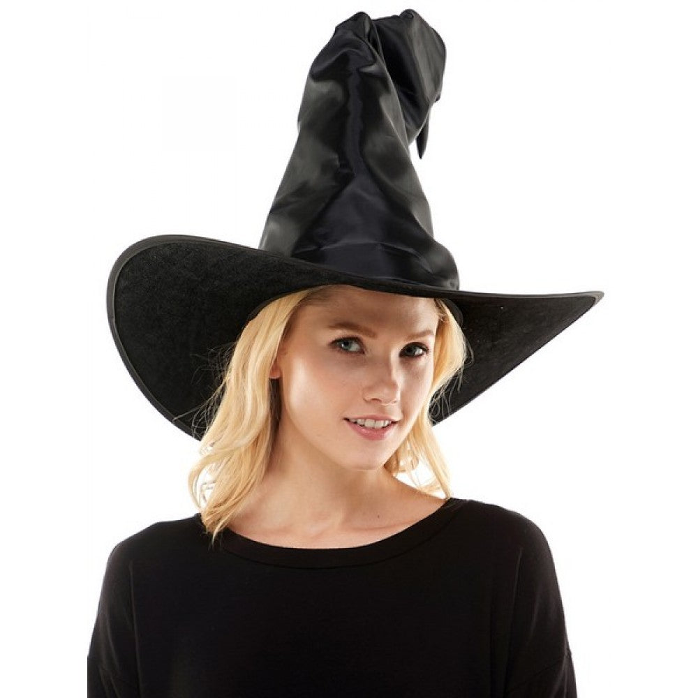 Sombrero de Bruja Negro Retorcido