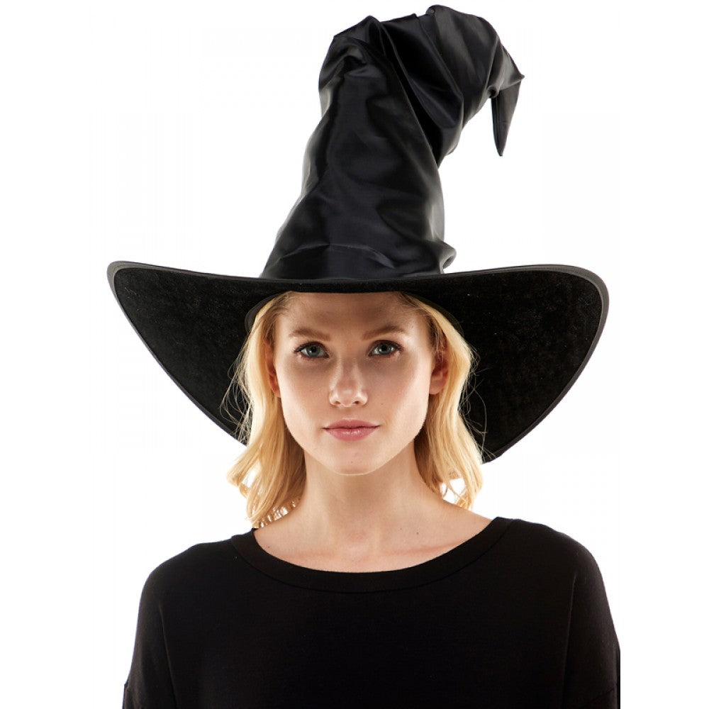 Sombrero de Bruja Negro Retorcido