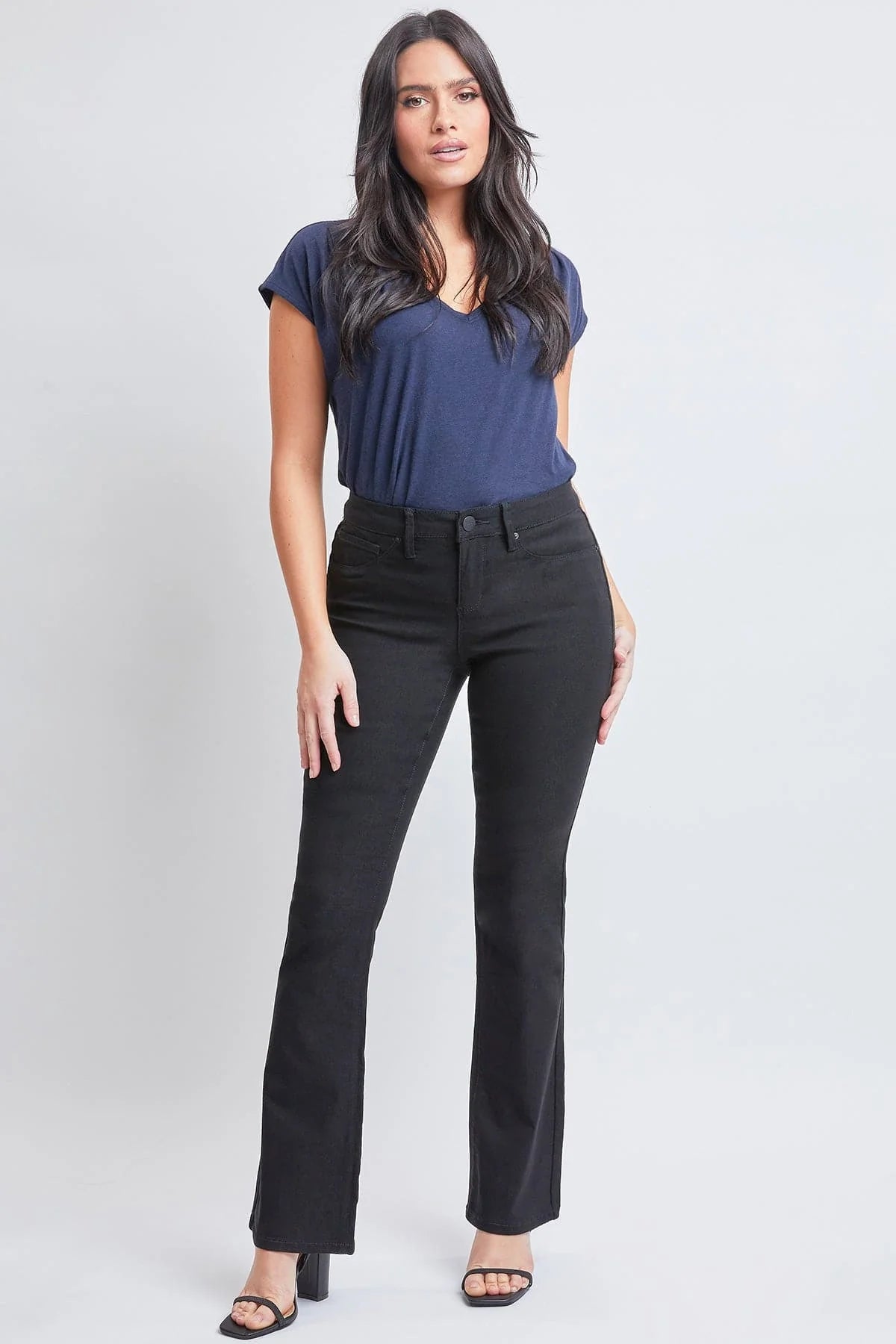 Pantalones Acampanados Hyperstretch para Mujer Negros