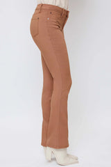 Pantalones Bootcut Hiperelásticos para Mujer Almendra