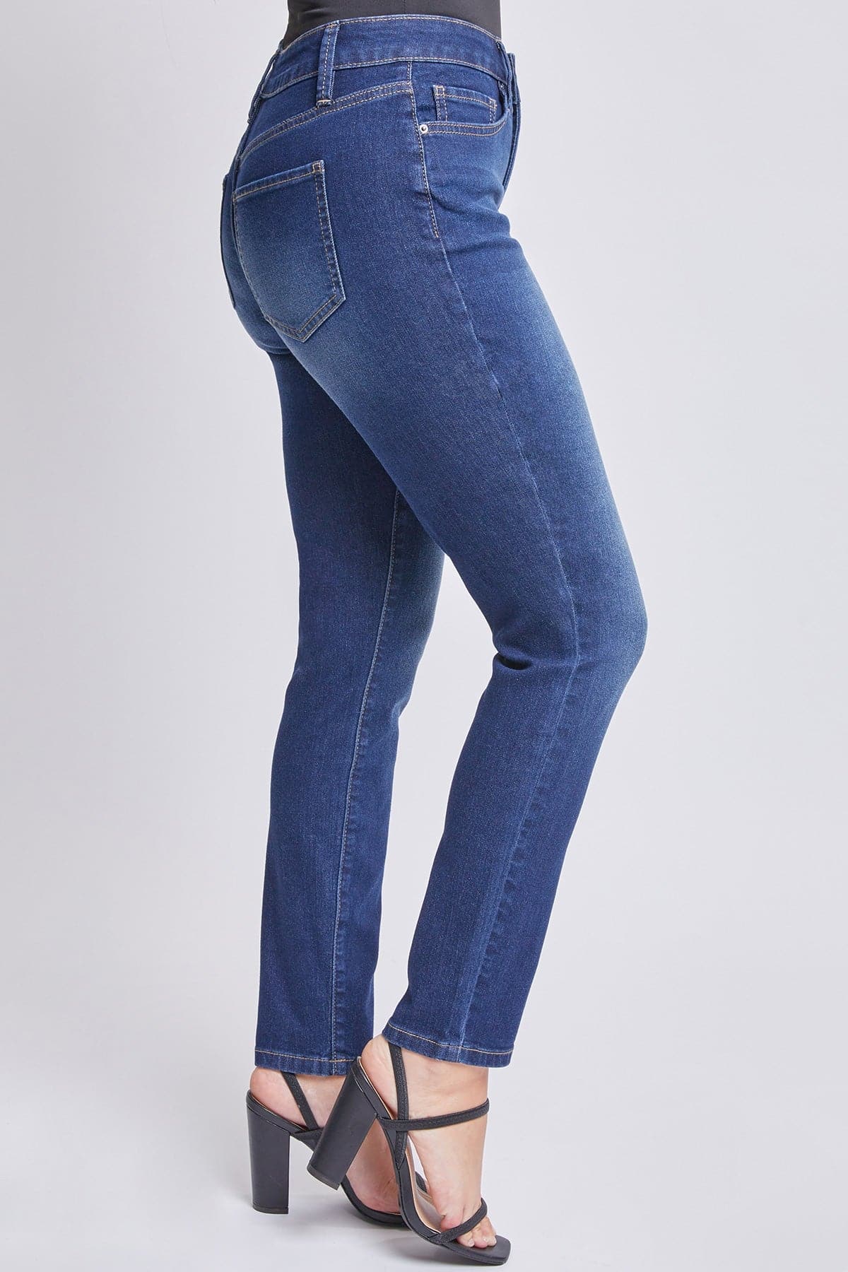 Vaqueros skinny de tiro alto sostenibles azules para mujer