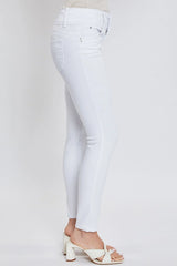 Jeans Capri Ajustados de Mujer WannaBettaButt de 3 Botones Blancos