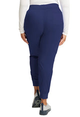Joggers de uniforme médico de tiro medio azul marino