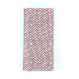 Toalla de cocina zig zag Guinda