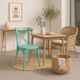 Outdoor Events Restaurant Nordic Buy Furniture Silla Stackable PP Turquoise