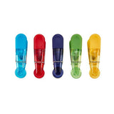 7 Pack Colored Potato Chip Snack Bag Clips Magnetic