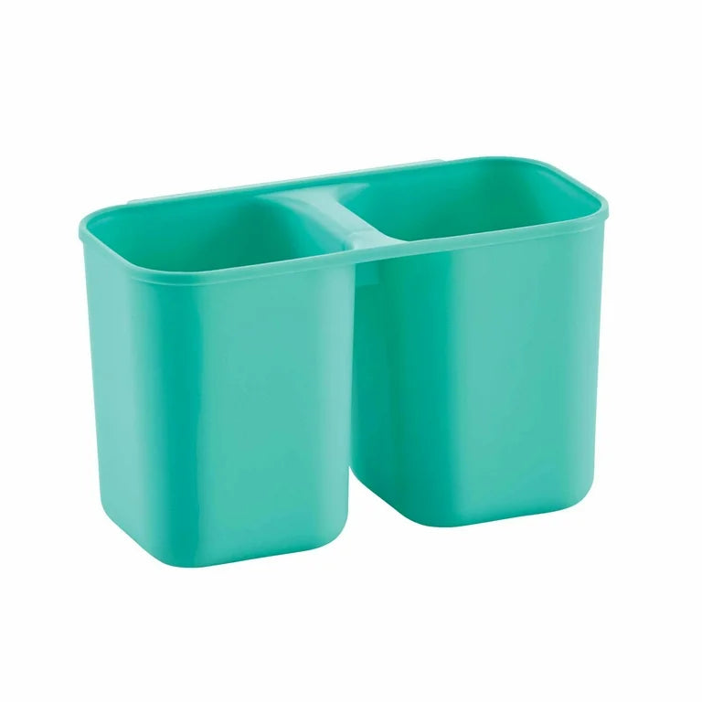 Escurreplatos compacto con cepillo para fregadero Frost, color cerceta