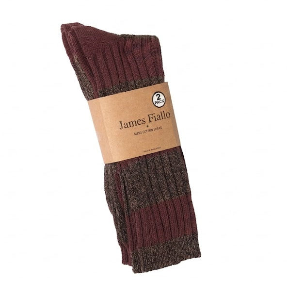 Calcetines de vestir acanalados para hombre, 2 pares