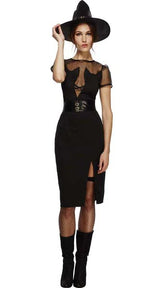 DISFRAZ DE GATA BRUJA HECHIZANTE FEVER, NEGRO