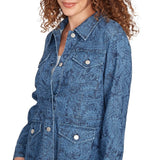 Chaqueta utilitaria de mezclilla elástica Paisley - Ruby Rd