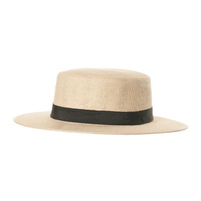 Sombrero de paja con banda negra