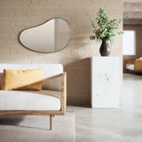 Espejo de pared Hubba Pebble 24 x 36 Metálico-Titanio