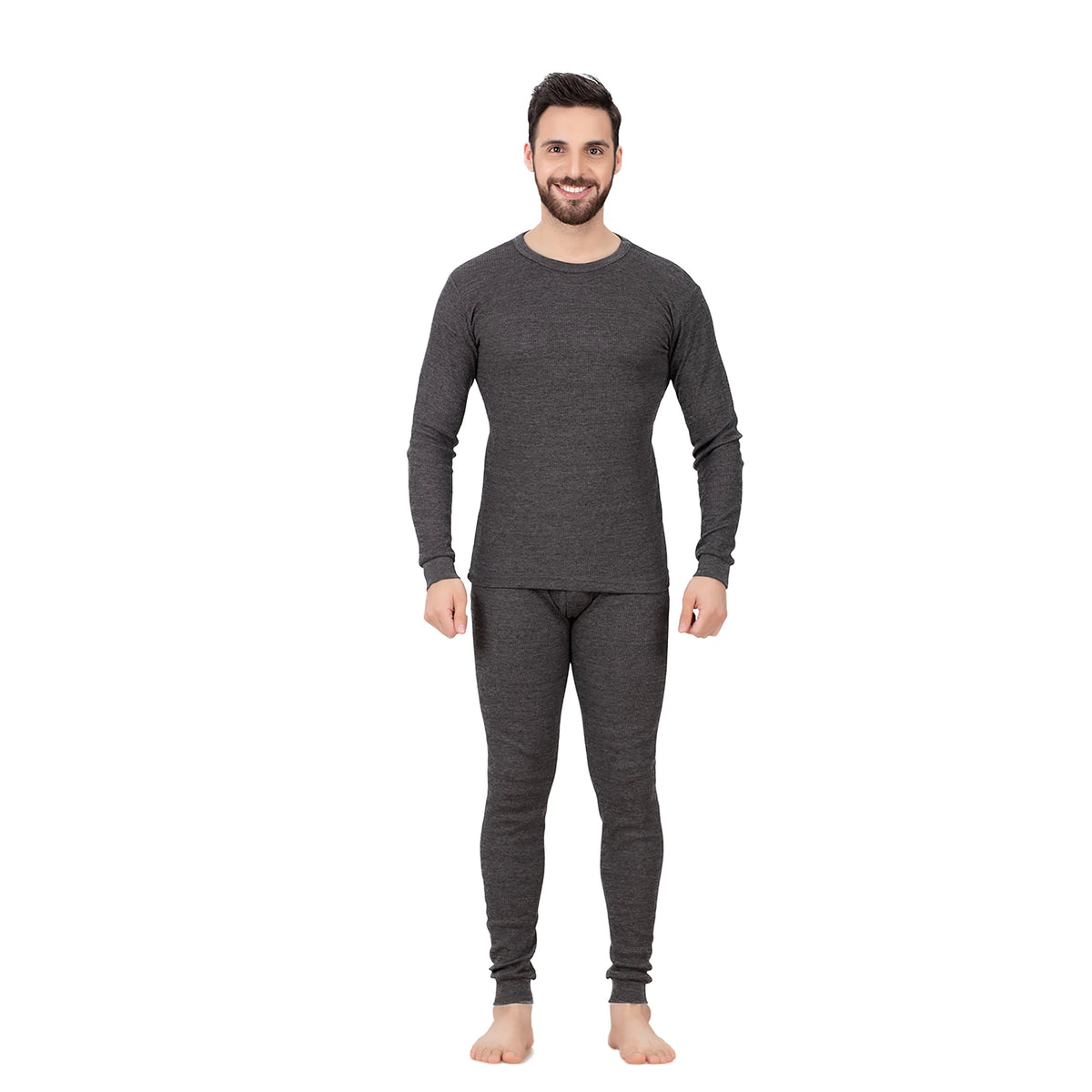 Conjunto Térmico de Gofrado para Hombre, Carbón