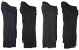 Calcetines de vestir acanalados para hombre, paquete de 3 pares