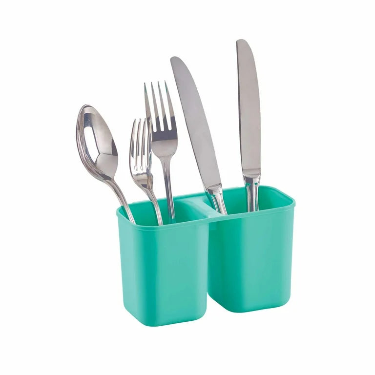 Escurreplatos compacto con cepillo para fregadero Frost, color cerceta
