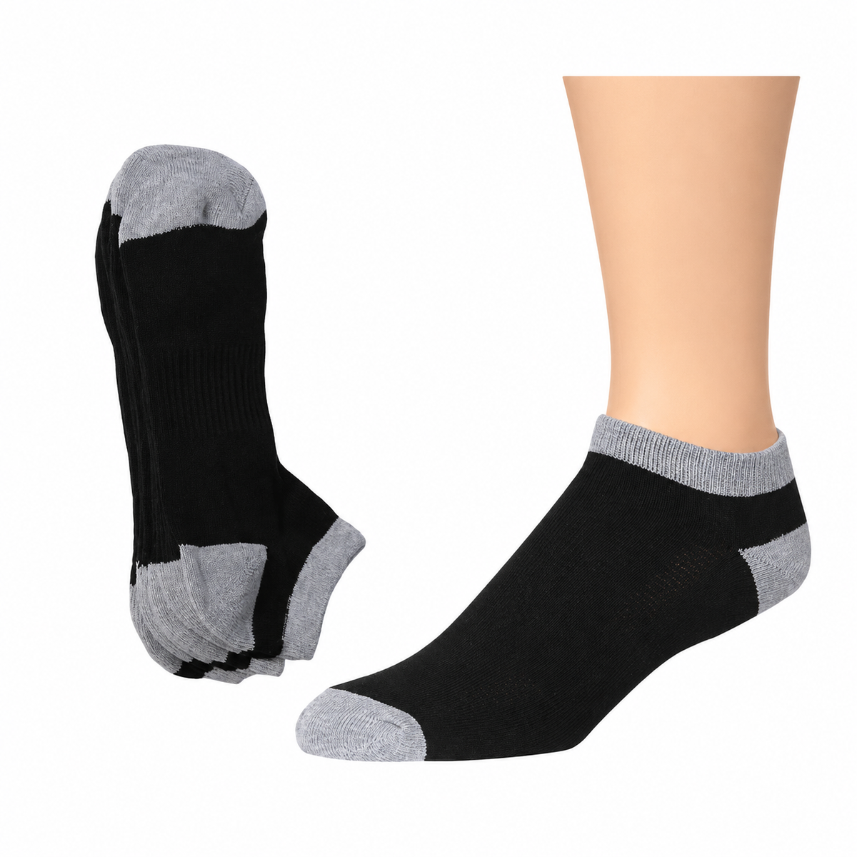 Calcetines deportivos acolchados de hombre - Paquete de 3 pares