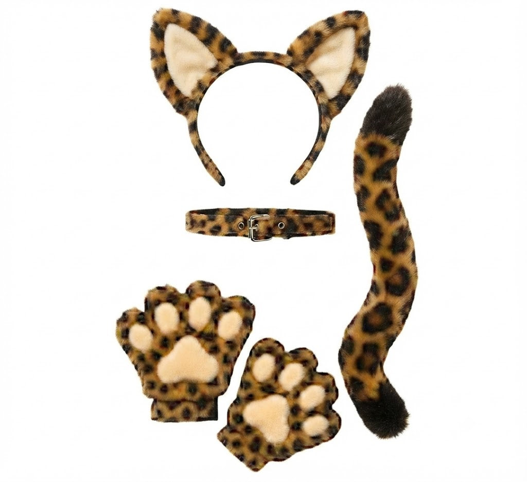 Diadema básica de orejas de gato blancas