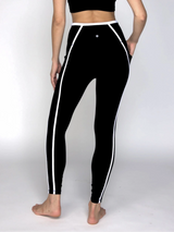 Contrast Ankle Legging Black