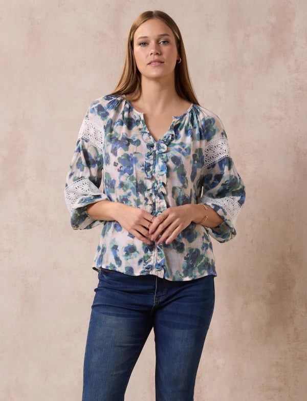 Blusa Coco/Azul Multicolor - Zac & Rachel