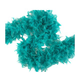 Boa de plumas Schlappen teñida iridiscente de 20-25 cm - Negro/Iridiscente