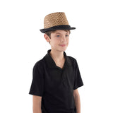 Sombrero Fedora Marrón con Galón
