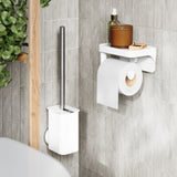 Soporte de papel higiénico adhesivo Flex, blanco