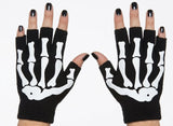 Fingerless Skeleton Gloves