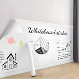 Adhesivo de pizarra blanca de 18 pulg. x 14 pies