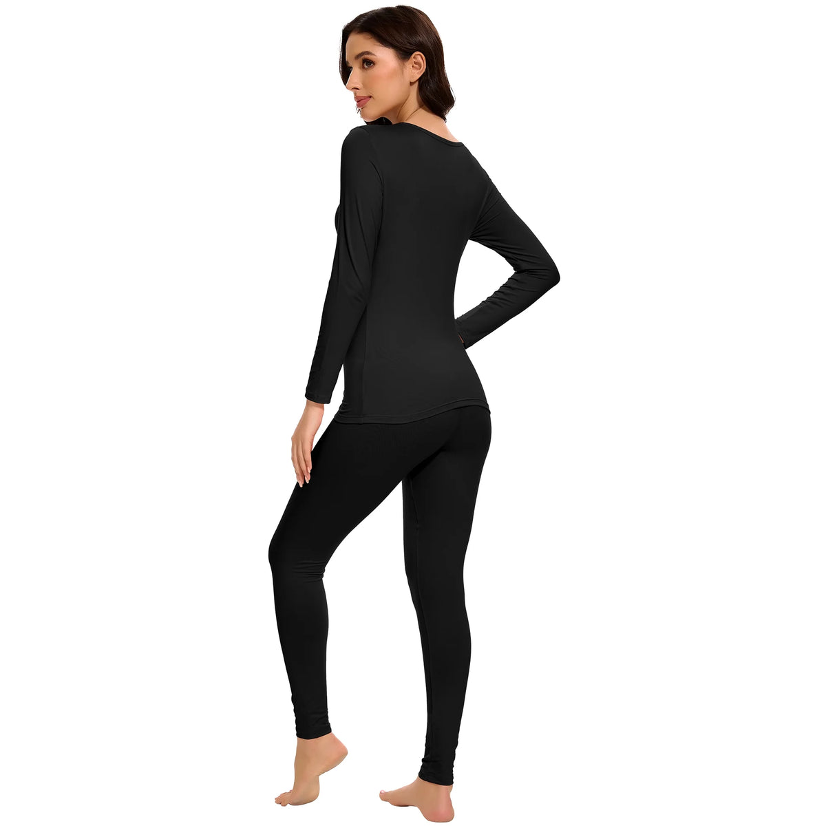 Conjunto Térmico 2 Piezas Mujer Negro