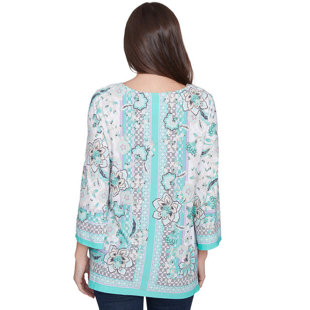 Top de crepé con estampado floral y fular Julep Multi - Ruby Rd