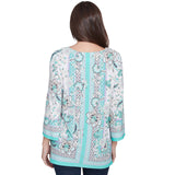 Top de crepé con estampado floral y fular Julep Multi - Ruby Rd