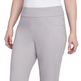 Pull-On Extra Stretch Embroidered Hem Jeans Grey - Ruby Rd
