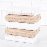 Juego de 5 toallas de rizo reversibles Beechwood - 40x71 cm - Topo