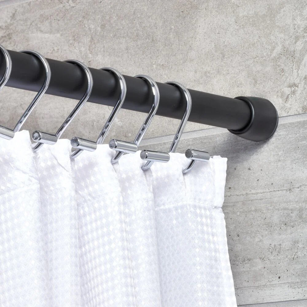 Cameo Shower Tension Rod - Matte Black