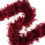 Boa de plumas Chandelle - Ligero - Borgoña